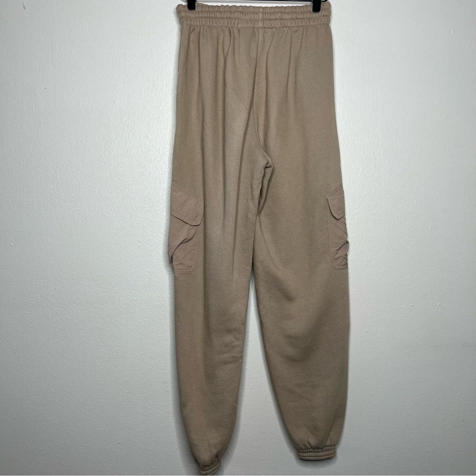 Adidas Women Cargo Sweatpants XS Brown Essentials Fleece Pull On Gorpcore thumbnail 4