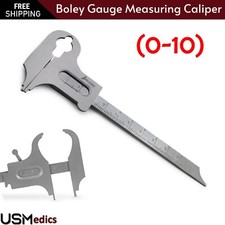 Dental Micro Boley Gauge Caliper Measuring Lab Instruments Stainless Steel NEW