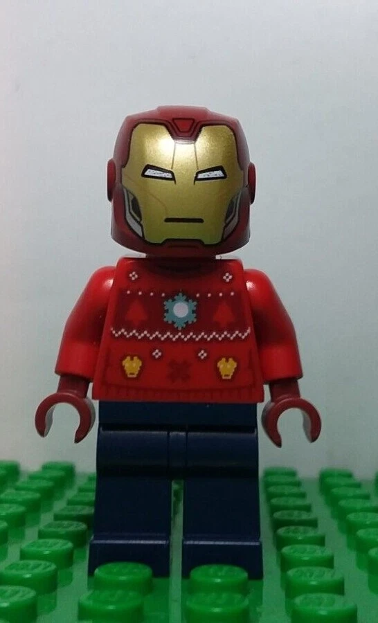 Iron Man Tony Stark Christmas Sweater Marvel Advent 76196 LEGO Minifigure