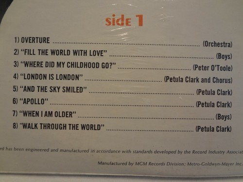 Original LP Soundtrack GOODBYE MR. CHIPS Peter O'Toole-Petula Clark-New-SEALED!! - Picture 3 of 6