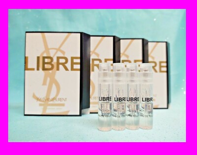 YSL LIBRE Yves Saint Women's Toilette EDT Perfume SAMPLE VIAL Spray 0.04 oz x 4