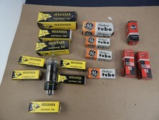 Lot of 15 NOS Electron VACUUM TUBES for Radios TV SYLVANIA RCA GE Standard Brand