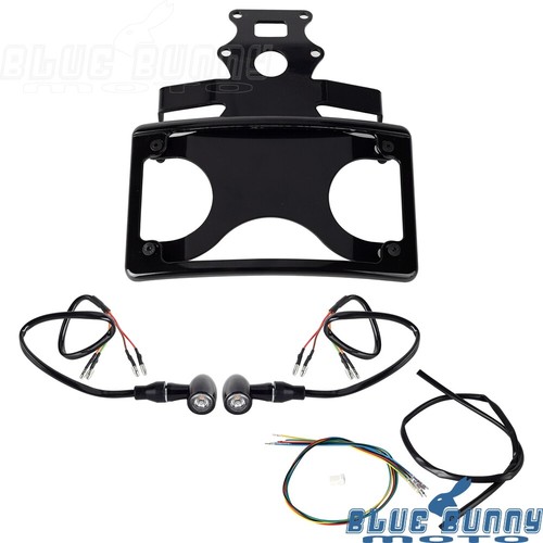 Number Plate Holder Fender Eliminator w/LED Rear Turn Signal Lamp For SportsterS - Picture 7 of 11