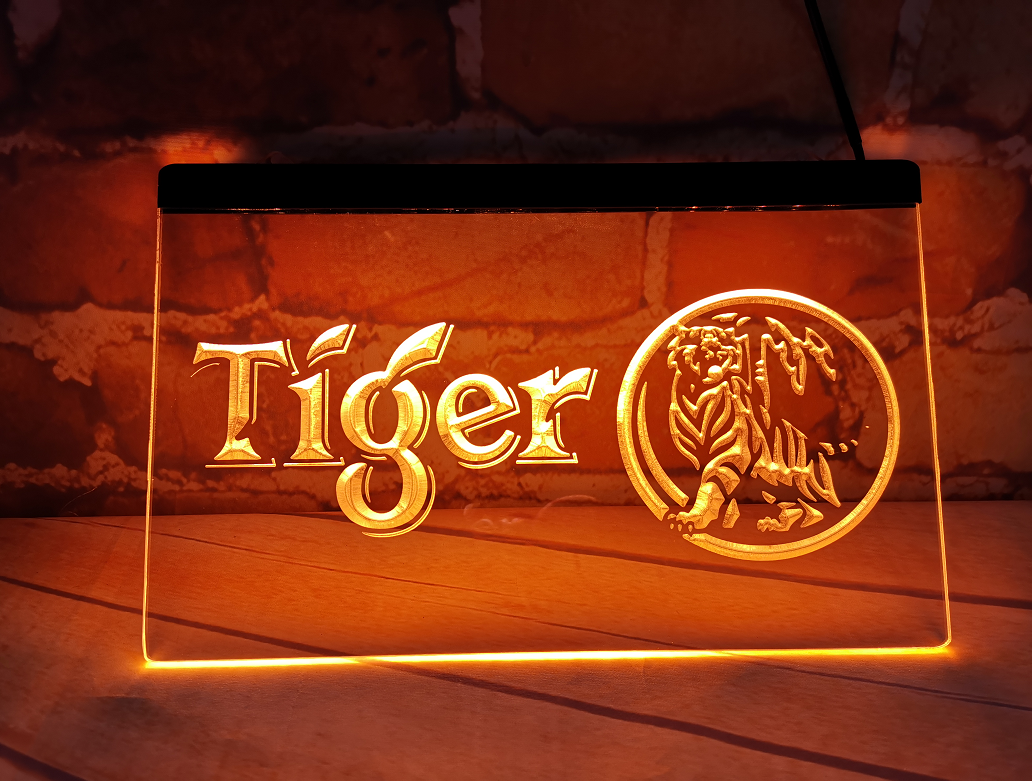 Tiger Beer Happy Hour Bar club pub LED Neon Light Sign home decore