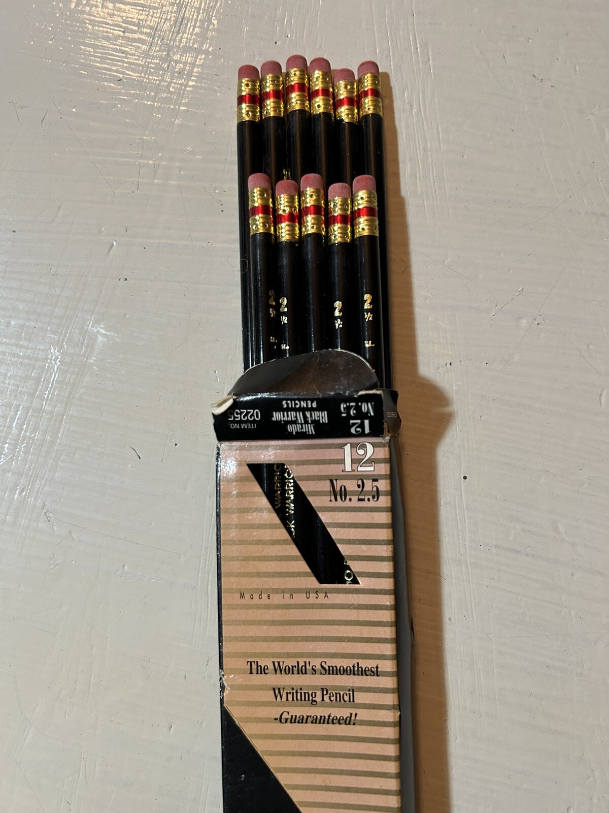 12 Ct. Mirado Black Warrior HB No 2.5 Pencils Vintage NEW Premium Cedar USA Made