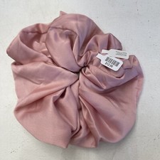 Women s Pink Satin Large Scrunchie Hair Tie New