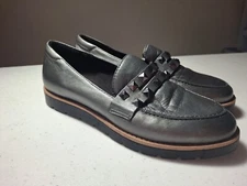 Vaneli Jolly Slip On Studded Loafers Women's Size 7 Pewter