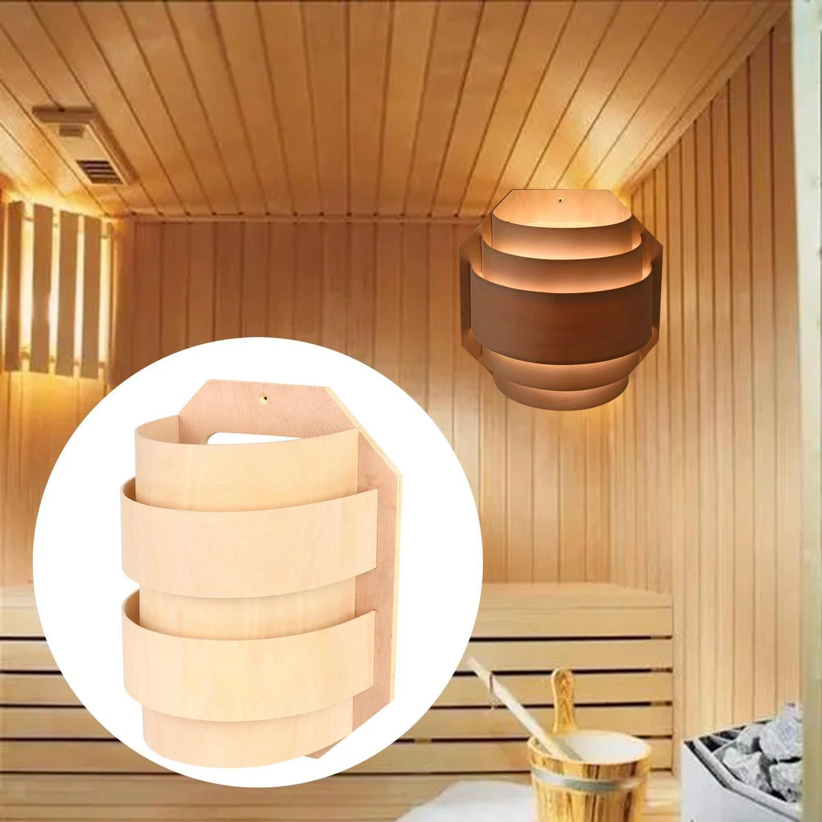Steam Room Lampshade Wood Lamp Shade for Steam Room Home Direct