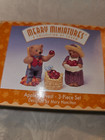 Lot of 2 Hallmark 1997 Merry Miniatures APPLE HARVEST & BASHFUL VISITORS - NEW — photo 2