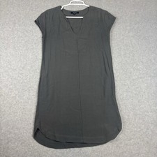 Madewell Du Jour Dress Womens Size XXSmall Gray Tunic Shift Viscose