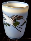Rare Full Set Of 6 Vintage Japanese Crowned Crane Blue White, W 14 Karat Gold — photo 4