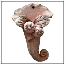 Cornucopia frutta portafortuna bombiere da parete in terracotta da appendere