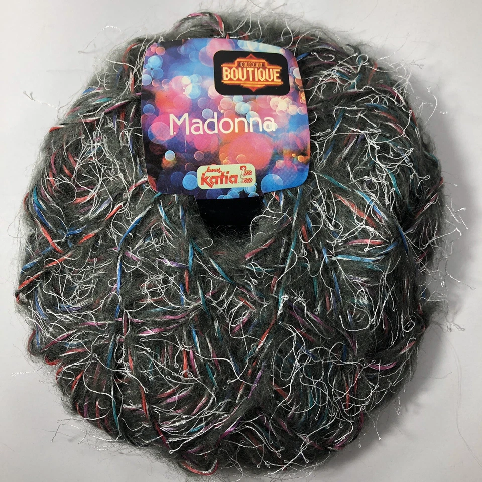 Lote de 7 Hilos Boutique Vintage Madonna Katia Colección Gris con Rojo Púrpura Azul Foto 3 de 4