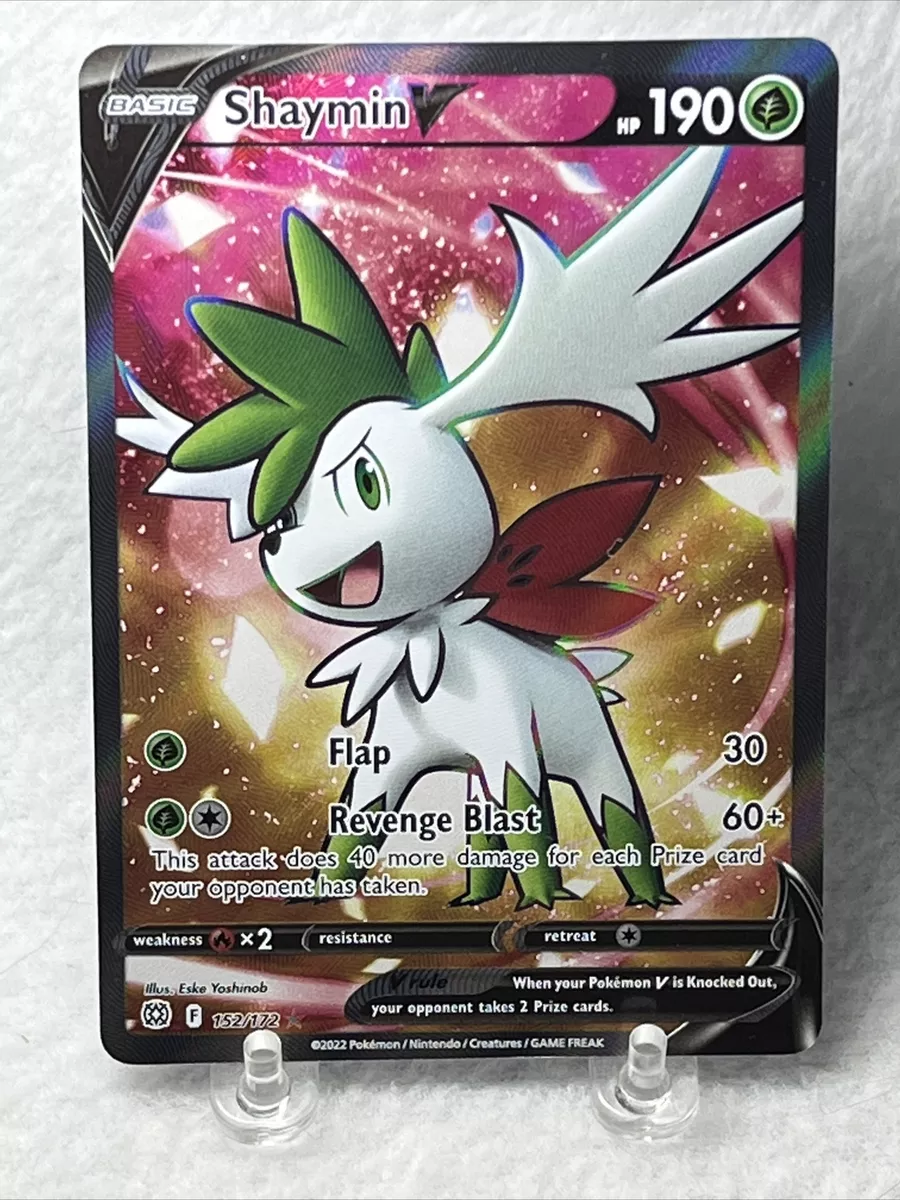 Pokemon Card Shaymin V 152/172 Full Art Ultra Rare Brilliant Stars SWS –  TOYSUCKER