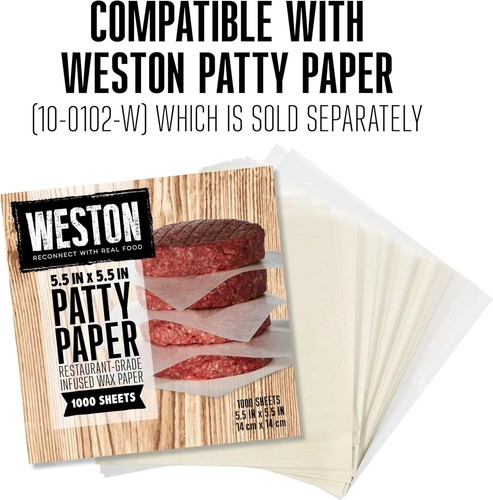 Burger Press, Makes 4 1/2" Diameter Patties for Hamburger, Crab Cakes, Non-Stick - Picture 7 of 8