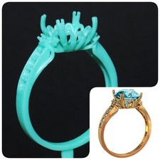 2 pcs Ring Wax patterns for lost wax casting Gold or Silver jewelry 211720