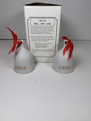 Vintage Hawthorne Porch Light Collection 1995-1996 Bell Commemorative Porcelain