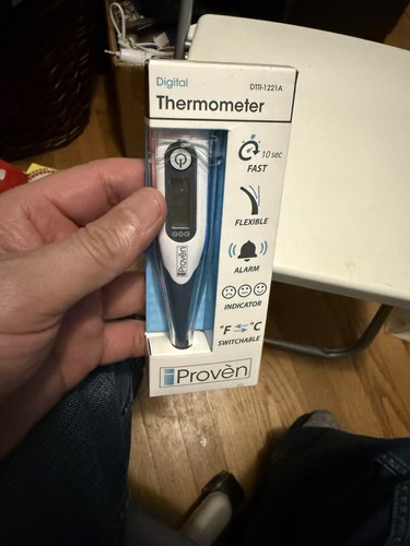 iProven Oral Thermometer, Measures in 10 Seconds with Flexible tip and Fever