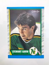 1989-90 Stewart Gavin 214 OPC Minnesota North Stars O-Pee-Chee Hockey Card 042Z