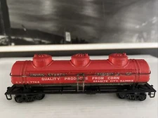 HO Scale RR UNION STARCH & REFINING CO . Athearn Red 3 Dome Tank Car