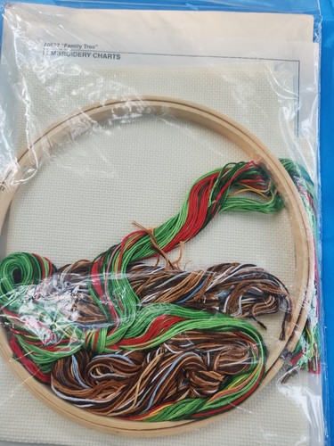 Bucilla Counted Cross-Stitch Kit "Family Tree" 11" x 14" 1991 No. 40577 - Picture 4 of 4