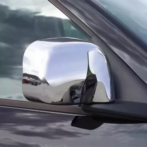 ABS Chrome Side Wing Mirror Cover Cap For 2002-2008 Dodge Ram 1500 2500 3500 - Picture 2 of 7