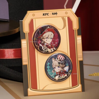 2024 KFC Genshin Impact Character Lynette Lyney Badge Set Melusine