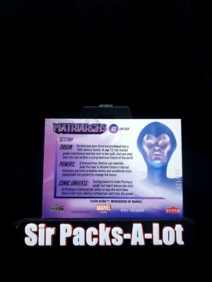 Destiny 2024 Upper Deck Fleer Ultra Marvel Matriarchs Light Blue