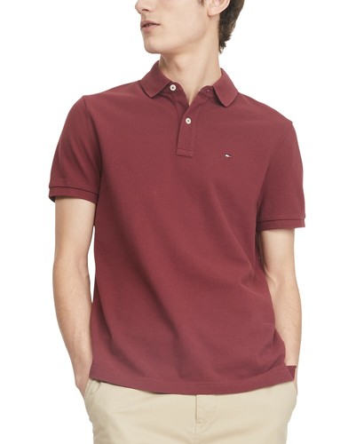 NWT Tommy Hilfiger Men's THFLEX Slim Fit Short Sleeve Mesh Polo Shirt 33 Colors - Picture 5 of 137