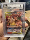 POKEMON BGS 9 MINT 2019 SM Cosmic Eclipse Charizard & Braixen GX 22/236 PSA CGC