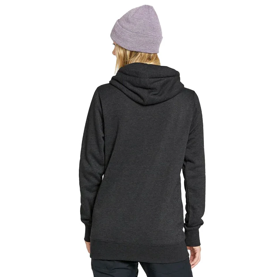 Volcom Tower Fleece Damen Hoodie Sudadera Pullover Hoody Negro - Imagen 2 de 4