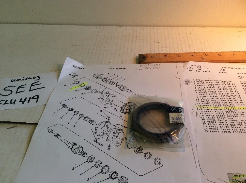 A0069979046 Mercedes-Benz Seal A 006 997 90 46, 5330-12-197-2072  