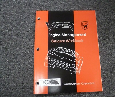 ダッジ　バイパー 1995 サービスマニュアル　Dodge Viper 1995-1997 Dodge Viper Engine Management Shop Service Repair Manual