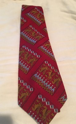 Cravate Vintage "Royal Rogue" Rouge - Polyester - Modèle Classique (57-60 Pouces) - Occasion