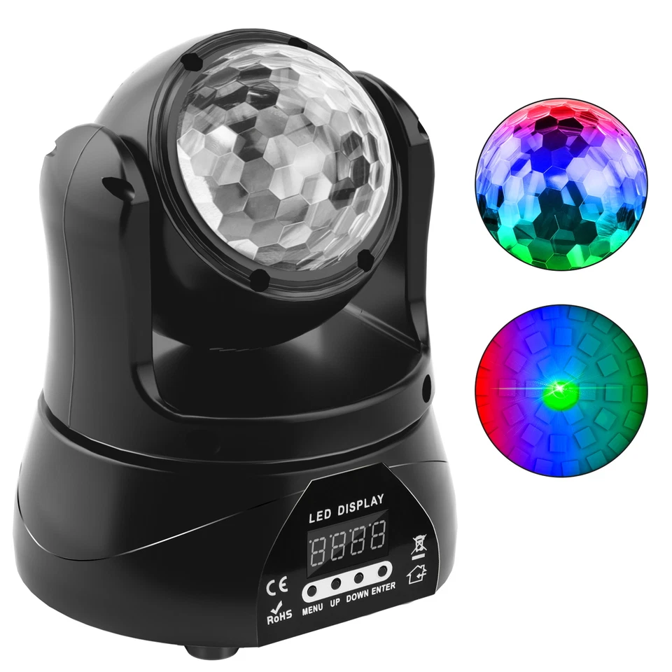 Starlight Effect RGBW Kaleidoscope Dual Head Moving Light For Stage Club - Image 3 of 4