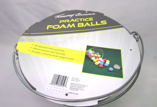 Tommy Armour Foam Golf Balls 42 Multi Color Range Bucket - Picture 1 of 4