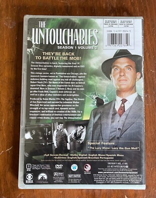 The Untouchables Season Volume DVD NEW 1960 14 Episodes Robert Stack