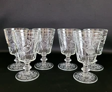 La Rochere Versailles Water Iced Tea Goblet Shells Scrolls France - Set of 6