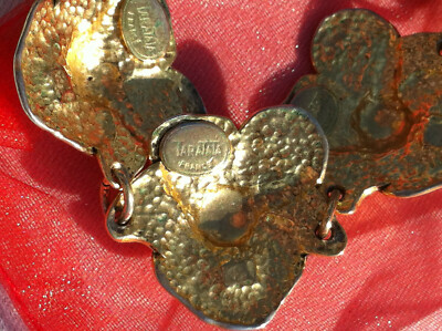 Collier Vintage Taratata Signé - Collection Potage 2012 - Cuisinier & Légumes émaillés