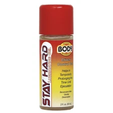 Stay Hard Body Action Delay Gel,  Male Genital Desensitizing, Climax Control 2oz