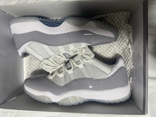 Size 9 - Air Jordan 11 Retro Low Cement Grey