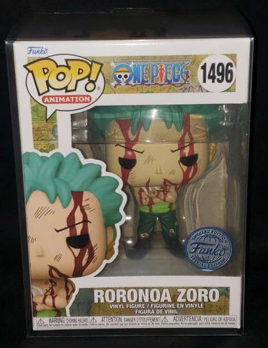 Funko Pop One Piece Roronoa Zoro Nothing Happened HotTopic SE Stickr w/Protector