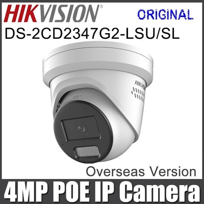 Hikvision DS-2CD2347G2-LSU/SL 4MP Full-color ColorVu+AcuSense Camera 2-way Audio