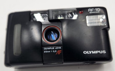 OLYMPUS AF-10 Quartz Date 35mm Black Point  Shoot Film Camera