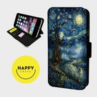 STARRY NIGHT MAGICAL SCENE - Faux Leather Flip Phone Case Cover - iPhone/Samsung