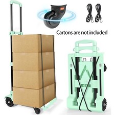 Folding Shopping Cart with Removable Waterproof Bag and Bungee Cord
