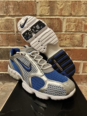 New 12.5 Nike Air Zoom Spiridon Cage 2 Varsity Royal Silver CJ1288-002 Men