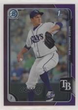 2015 Bowman Chrome Prospects Purple Refractor 159/250 Matt Andriese #BCP67 2a9
