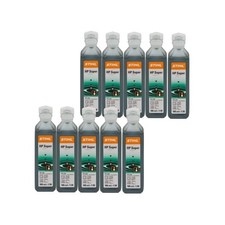 10 x 100ml GREEN STIHL HP SUPER 2 STROKE OIL 1 PETROL MIX ONE SHOT 07813198052