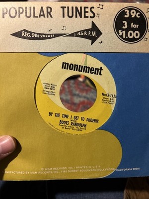 Boots Randolph by The Time I Get to Phoenix Vinyl Record 45 RPM VG+